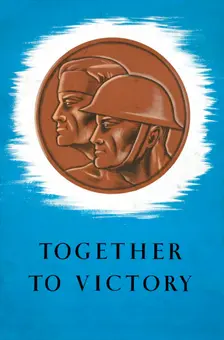Together to Victory World War II poster, between 1939 and 1946. Creator: Central Office of Information