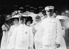 Togo at West Point with Gen. Barry, 1911. Creator: Bain News Service