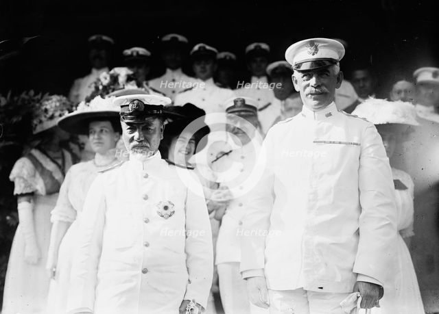 Togo at West Point with Gen. Barry, 1911. Creator: Bain News Service.