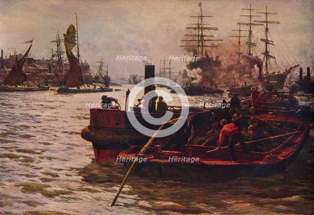 'Toil, Glitter, Glime and Wealth', 1883 (1935). Artist: William Lionel Wyllie.