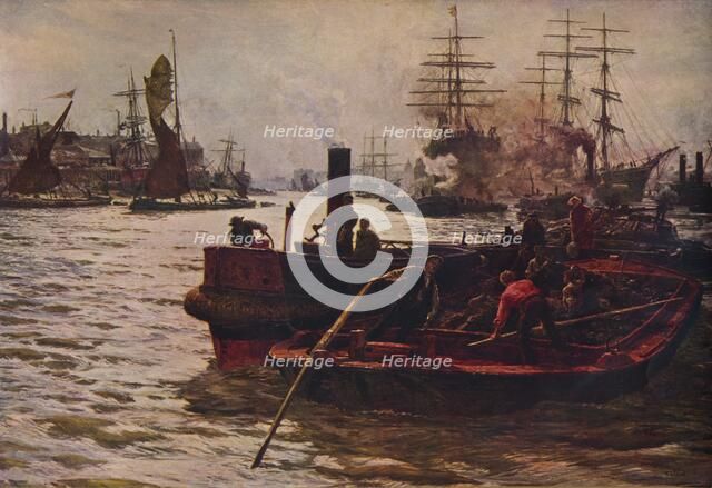 'Toil, Glitter, Glime and Wealth', 1883 (1935). Artist: William Lionel Wyllie.