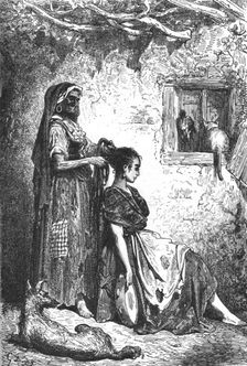 'Toilet of Gipsy girl at Diezma; Notes on Spain 1875. Creator: Unknown