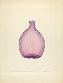Toilet or Perfume Bottle, c. 1940. Creator: Janet Riza