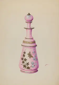Toilet Bottle, c. 1937. Creator: Charles Moss