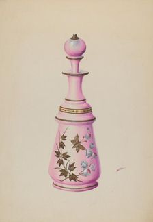 Toilet Bottle, c. 1937. Creator: Charles Moss