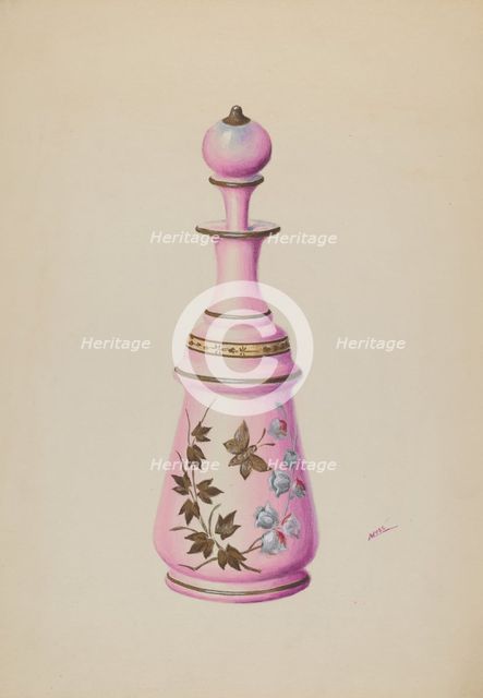 Toilet Bottle, c. 1937. Creator: Charles Moss.