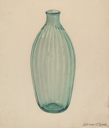 Toilet Bottle, c. 1937. Creator: Paul Ward