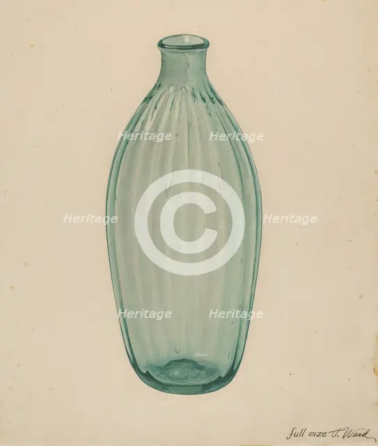 Toilet Bottle, c. 1937. Creator: Paul Ward.
