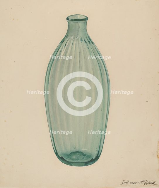 Toilet Bottle, c. 1937. Creator: Paul Ward.