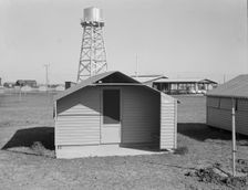 Toilet facilities at Westley camp, California, 1939. Creator: Dorothea Lange