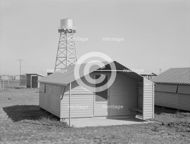 Toilet facilities at Westley camp, California, 1939. Creator: Dorothea Lange.