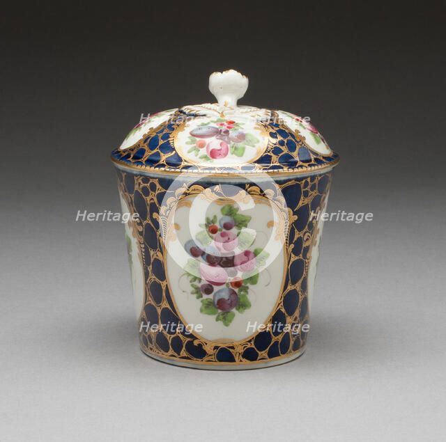 Toilet Pot, Worcester, c. 1770. Creator: Royal Worcester.