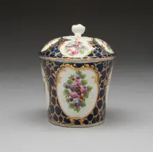 Toilet Pot, Worcester, c. 1770. Creator: Royal Worcester