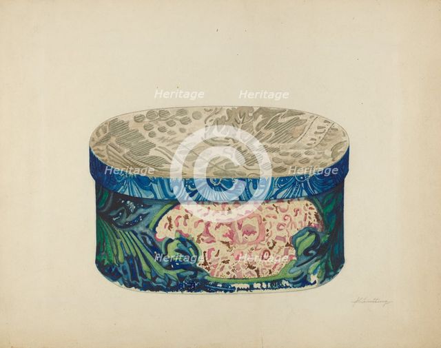 Toilette Box, c. 1937. Creator: John Cutting.