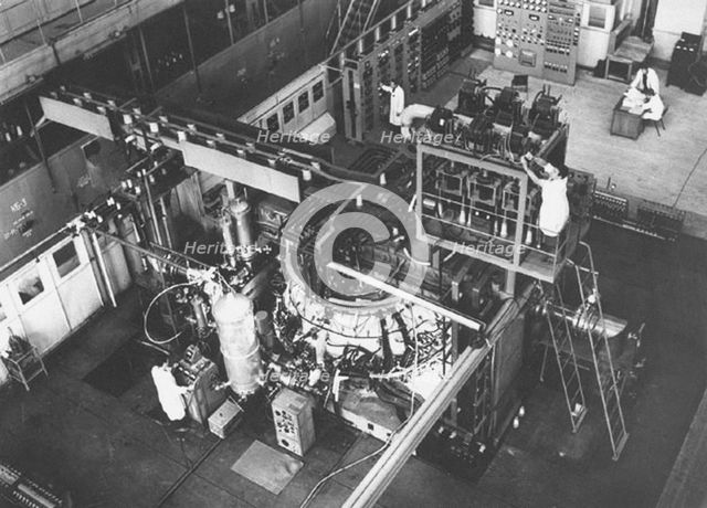 Tokamak T-4 at the Kurchatov Institute of Atomic Energy Artist: Anonymous  