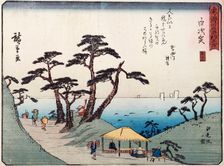 Tokaido gojo santsugi. Shirasuka. Plate No 33, late 1830's. Creator: Ando Hiroshige