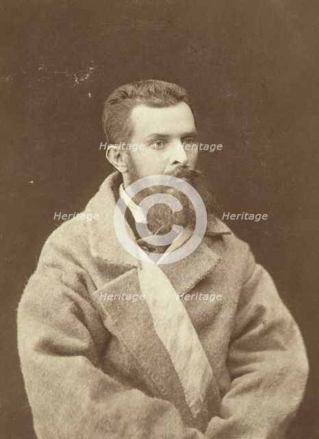 Tokhashanski, half-length portrait, facing right, between 1870 and 1886. Creator: Unknown.
