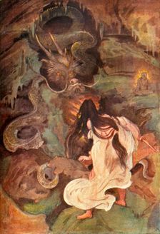 Tokoyo and the Sea Serpent 1912. Creator: Evelyn Paul