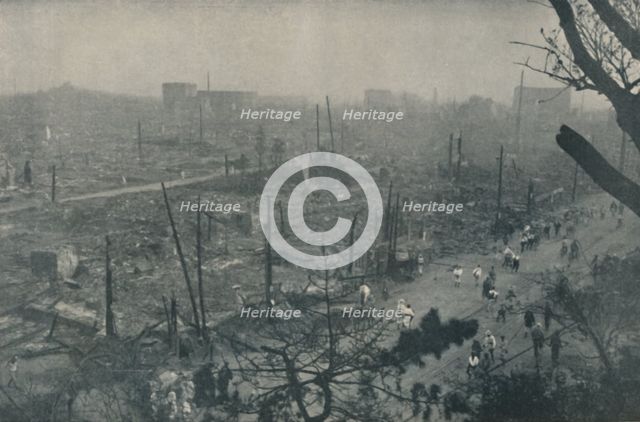 'Tokyo's Smouldering Plain of Wreckage and Ashes', c1935. Artist: Unknown.