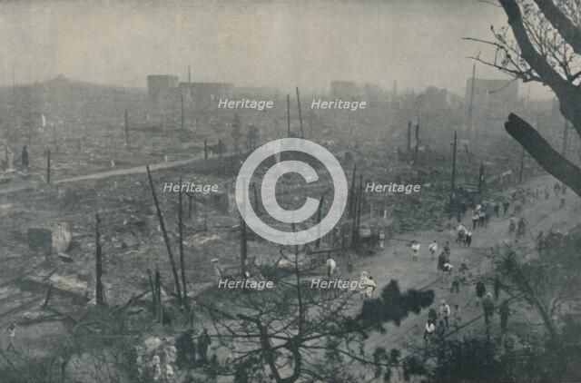 'Tokyo's Smouldering Plain of Wreckage and Ashes', c1935. Artist: Unknown.