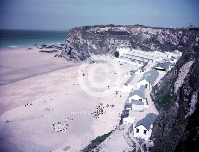 Tolcarne Sands, Newquay, Cornwall, c1955. Creator: Arthur Charles Kirby Ware.