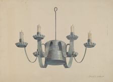 Tole Candle Wall Bracket, c. 1940. Creator: David S De Vault
