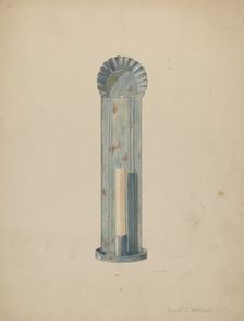 Tole Candlebrum, c. 1940. Creator: David S De Vault
