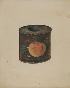 Toleware Canister, c. 1941. Creator: Lelah Nelson