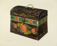 Toleware Box, 1935/1942. Creator: John H. Tercuzzi