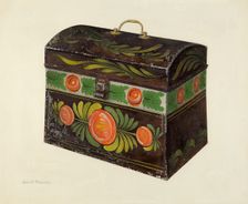 Toleware Box, 1935/1942. Creator: John H. Tercuzzi