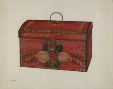 Toleware Box, c. 1940. Creator: Charles Henning