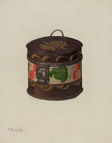 Toleware Box, c. 1941. Creator: Charles Henning