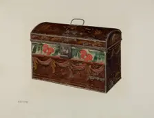 Toleware Box, c. 1941. Creator: Charles Henning