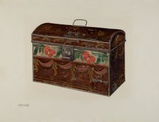 Toleware Box, c. 1941. Creator: Charles Henning