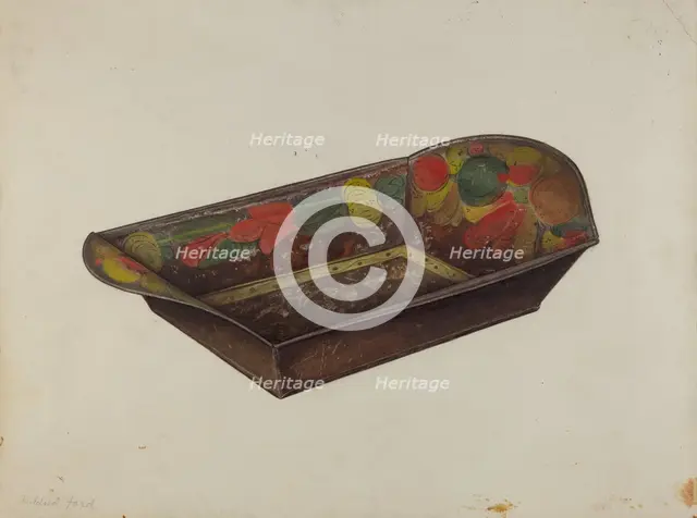 Toleware Bread Tray, 1935/1942. Creator: Mildred Ford.