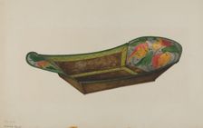 Toleware Bread Tray, 1935/1942. Creator: Mildred Ford