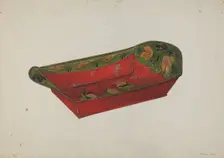 Toleware Bread Tray, c. 1940. Creator: Mildred Ford