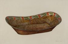 Toleware Bread Tray, c. 1941. Creator: Mildred Ford