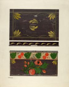 Toleware Document Box, c. 1942. Creator: Charles Henning