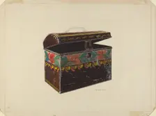 Toleware Document Box, c. 1938. Creator: J. Howard Iams