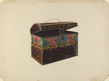 Toleware Document Box, c. 1938. Creator: J. Howard Iams