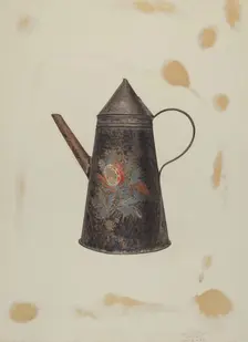 Toleware Teapot, 1935/1942. Creator: Henry Murphy