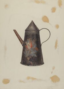 Toleware Teapot, 1935/1942. Creator: Henry Murphy