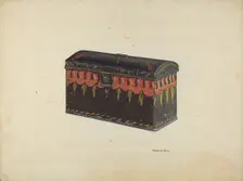 Toleware Tin Box, c. 1938. Creator: Frank Gray