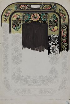 Toleware Tray, 1935/1942. Creator: David S De Vault