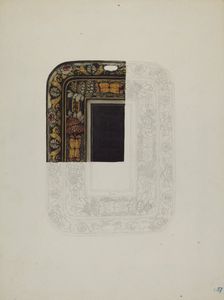 Toleware Tray, c. 1941. Creator: Alice Cosgrove