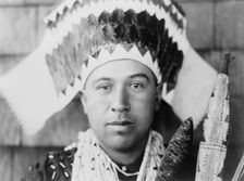 Tolowa dancing head-dress, c1923. Creator: Edward Sheriff Curtis