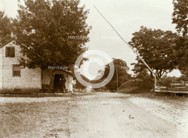Toll gate on Winchester Pike, Virginia, 1900 or 1901, printed later. Creator: Frances Benjamin Johnston.