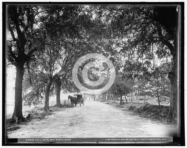 Toll gate, Bay Shell Road, Mobile, Ala., c1901. Creator: Unknown.