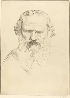 Tolstoy. Creator: Alphonse Legros